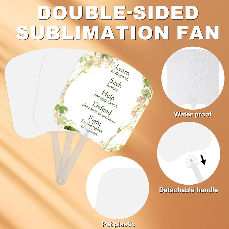 Plastic Sublimation Advertising Fan