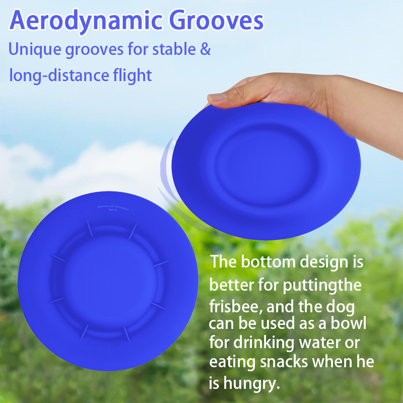 Silicone Pet Bowl & Fly Disc
