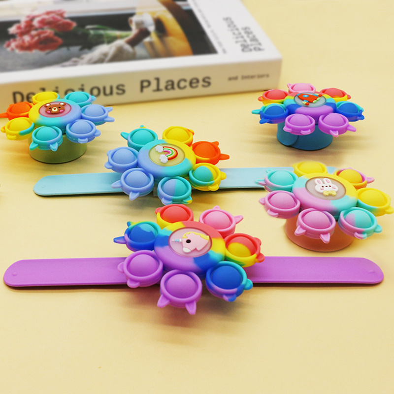 Glow-in-The-Dark Fidget Spinner Bracelet