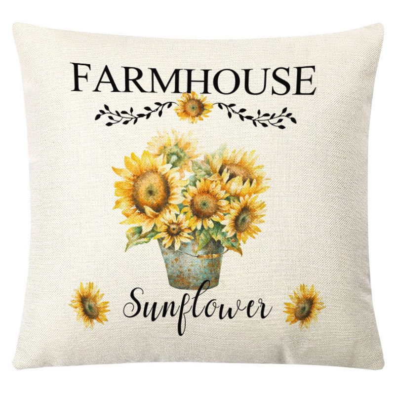 Sunflower Pillow Cover