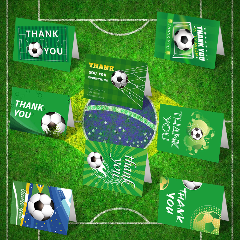 Cardstock Soccer World Cup Greeting Card Set