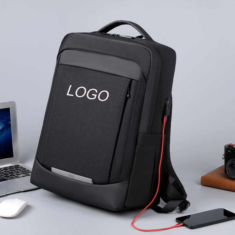 Oxford Business Backpack with USB-16.5"x11.8"x 5.9"
