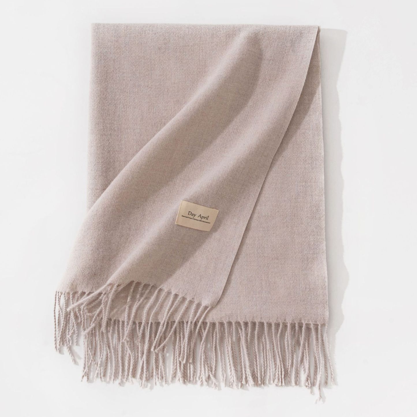 Polyester Winter Warmth Scarf W/ Tassel
