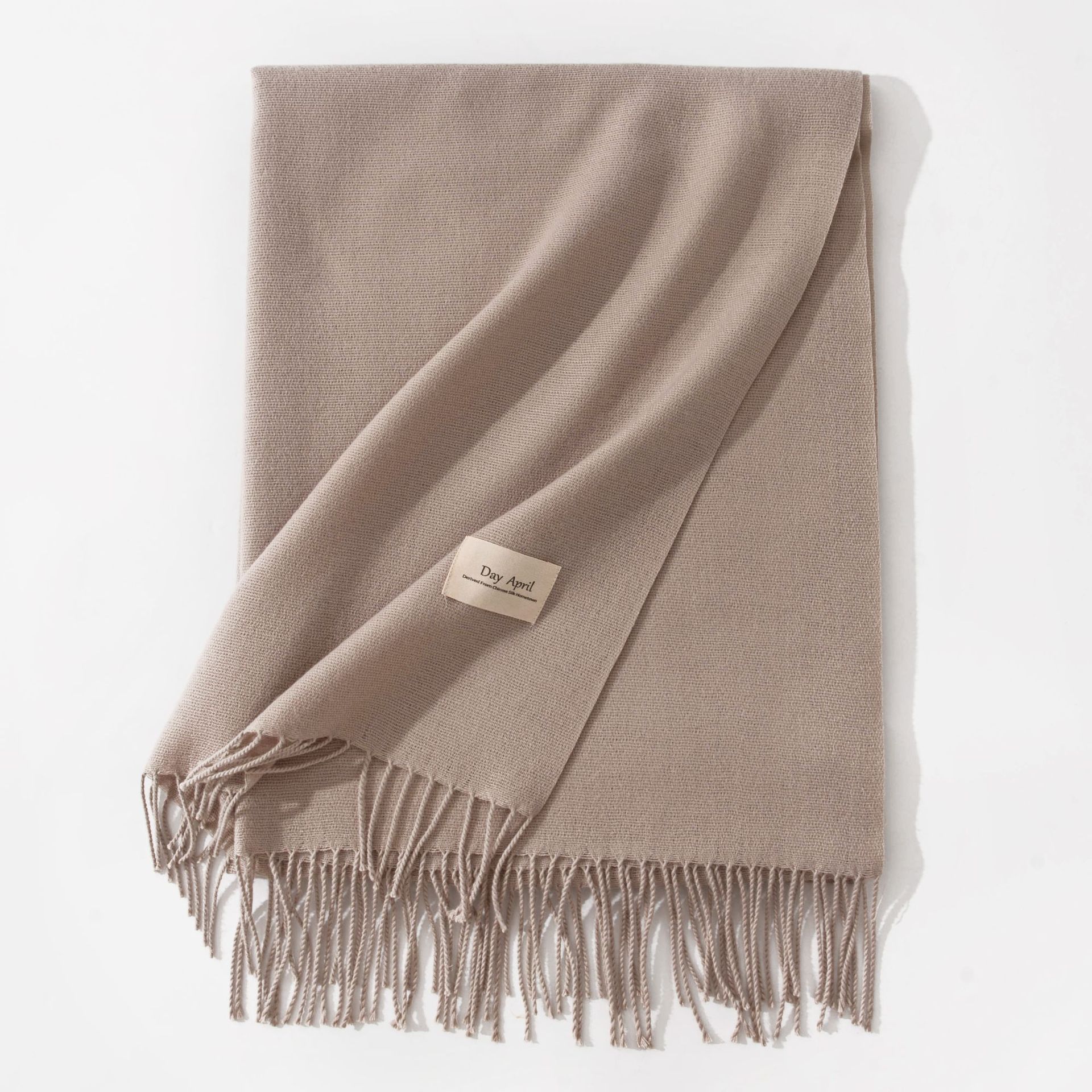 Polyester Winter Warmth Scarf W/ Tassel