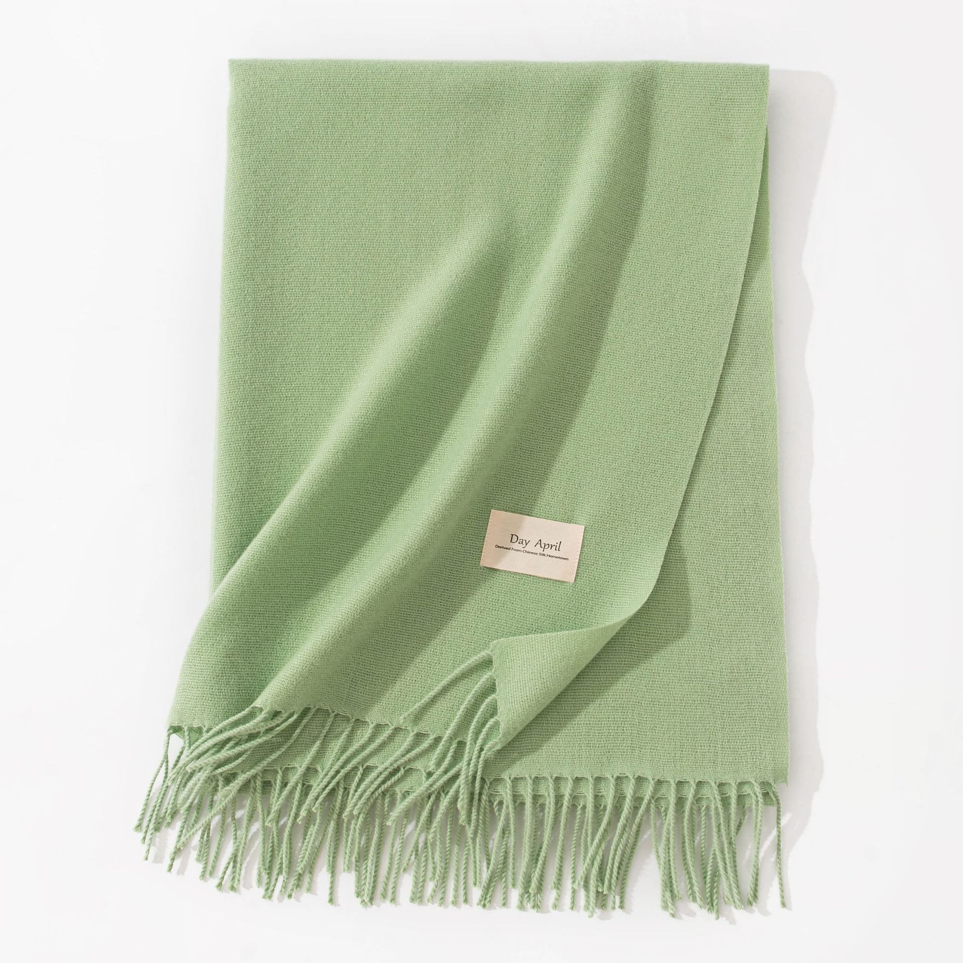 Polyester Winter Warmth Scarf W/ Tassel