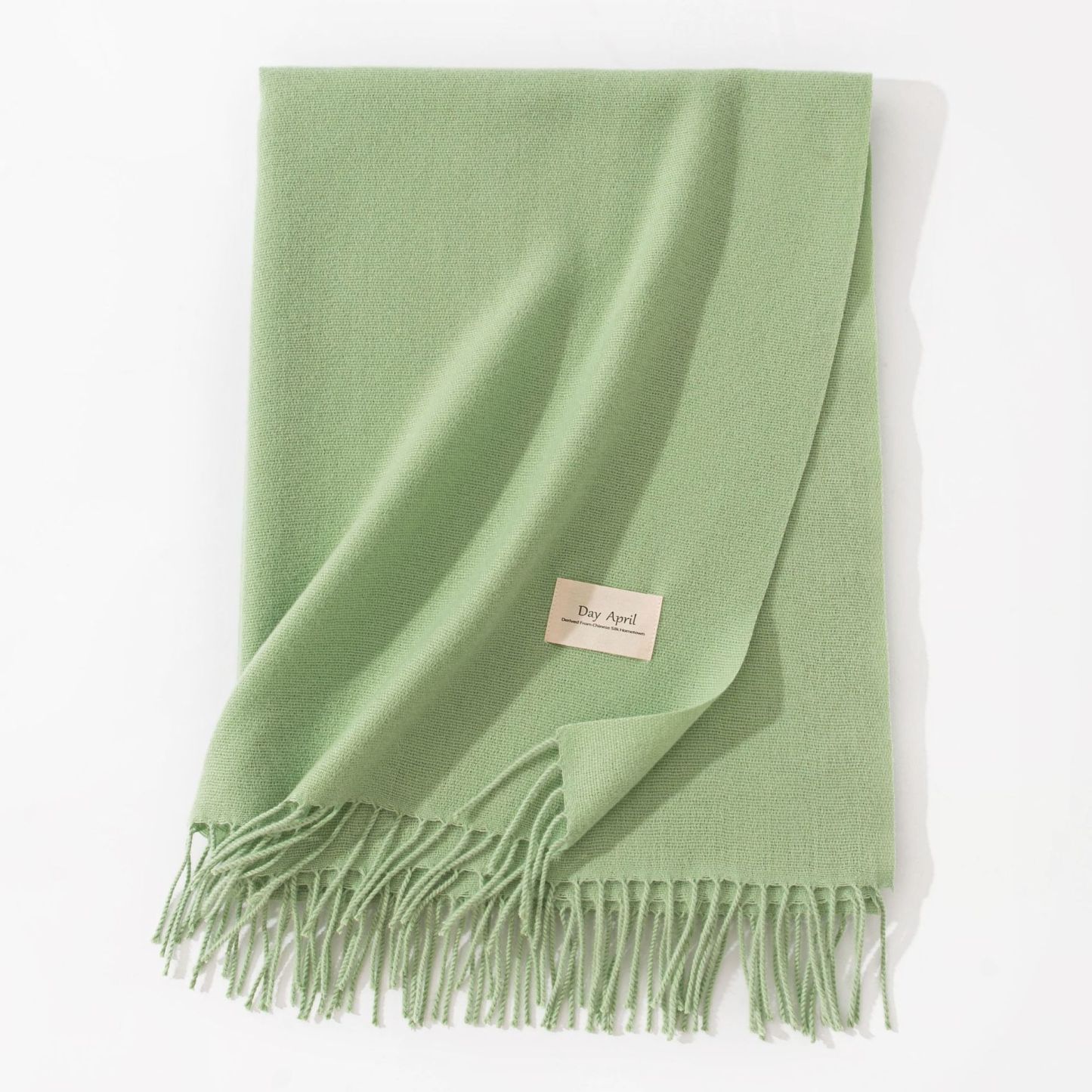 Polyester Winter Warmth Scarf W/ Tassel