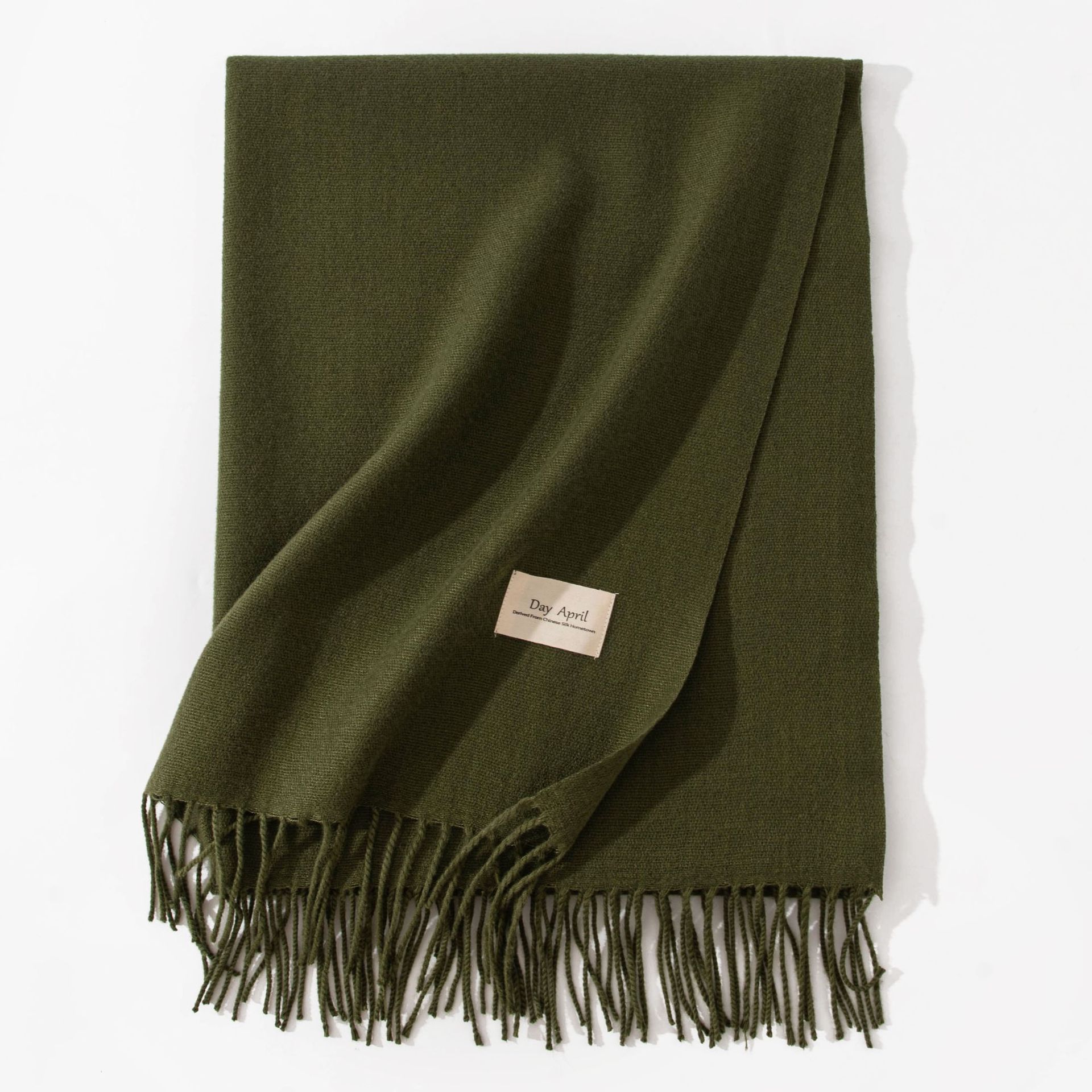 Polyester Winter Warmth Scarf W/ Tassel