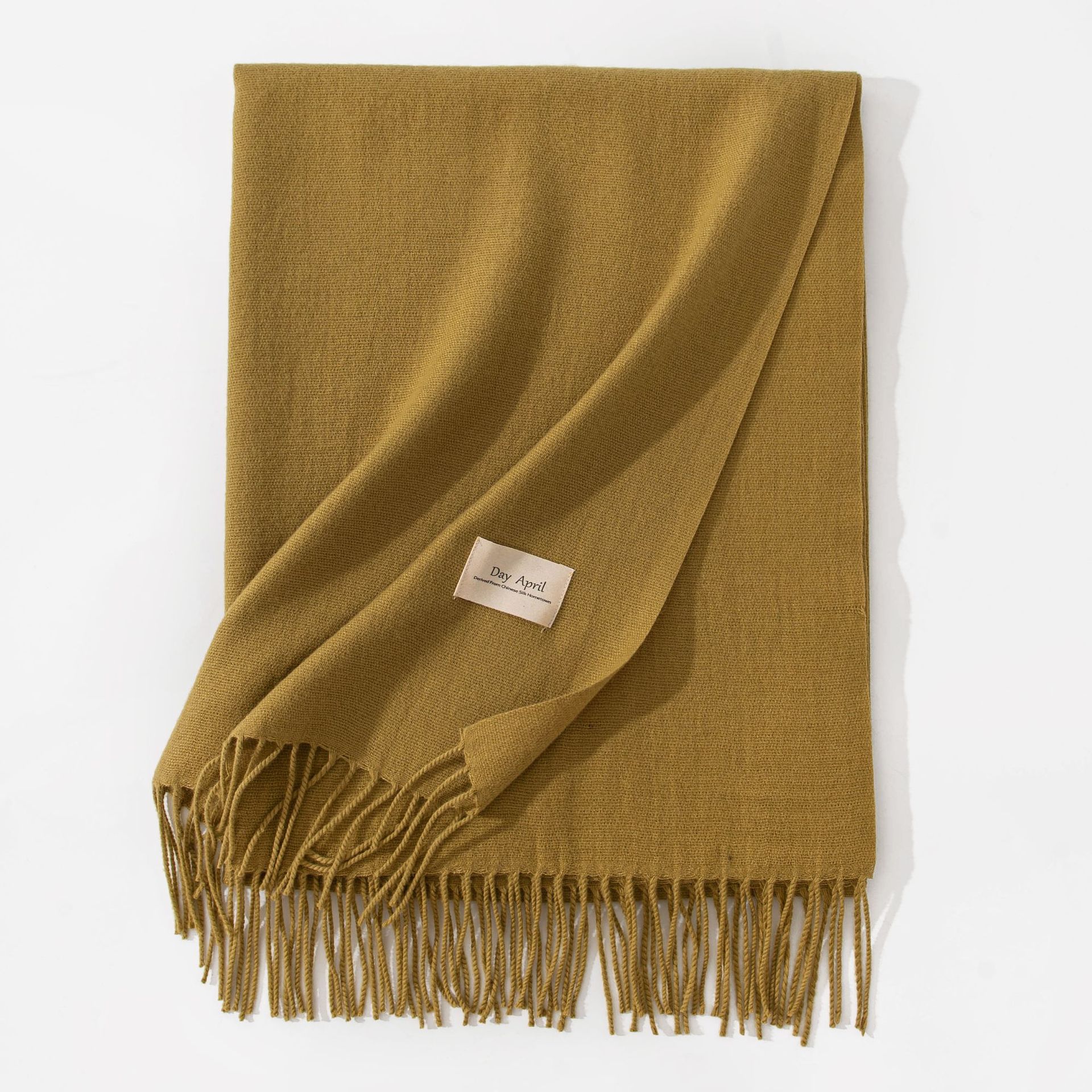 Polyester Winter Warmth Scarf W/ Tassel
