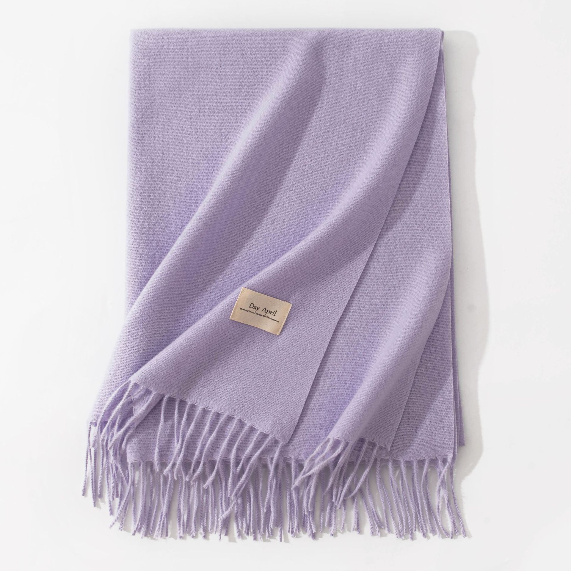 Polyester Winter Warmth Scarf W/ Tassel