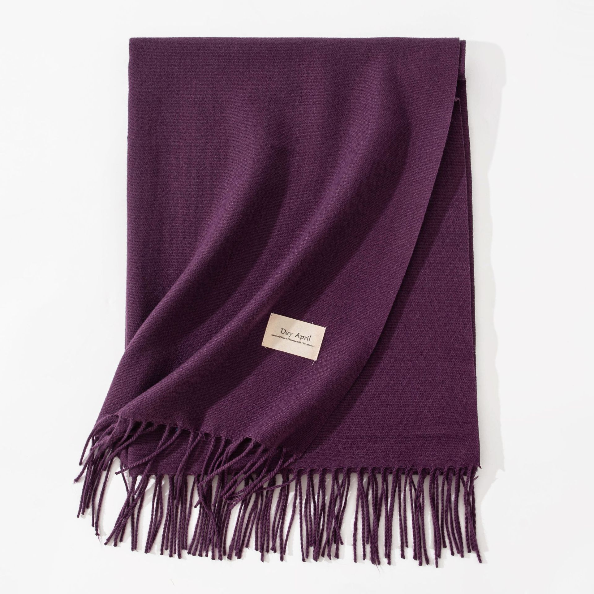 Polyester Winter Warmth Scarf W/ Tassel