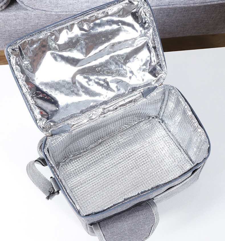 Insulated Aluminum Foil Breast Milk Tote-9.4"x8.6"x 6.2"