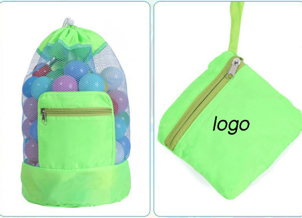 Foldable Mesh Beach Bag-18.8"x9.4"
