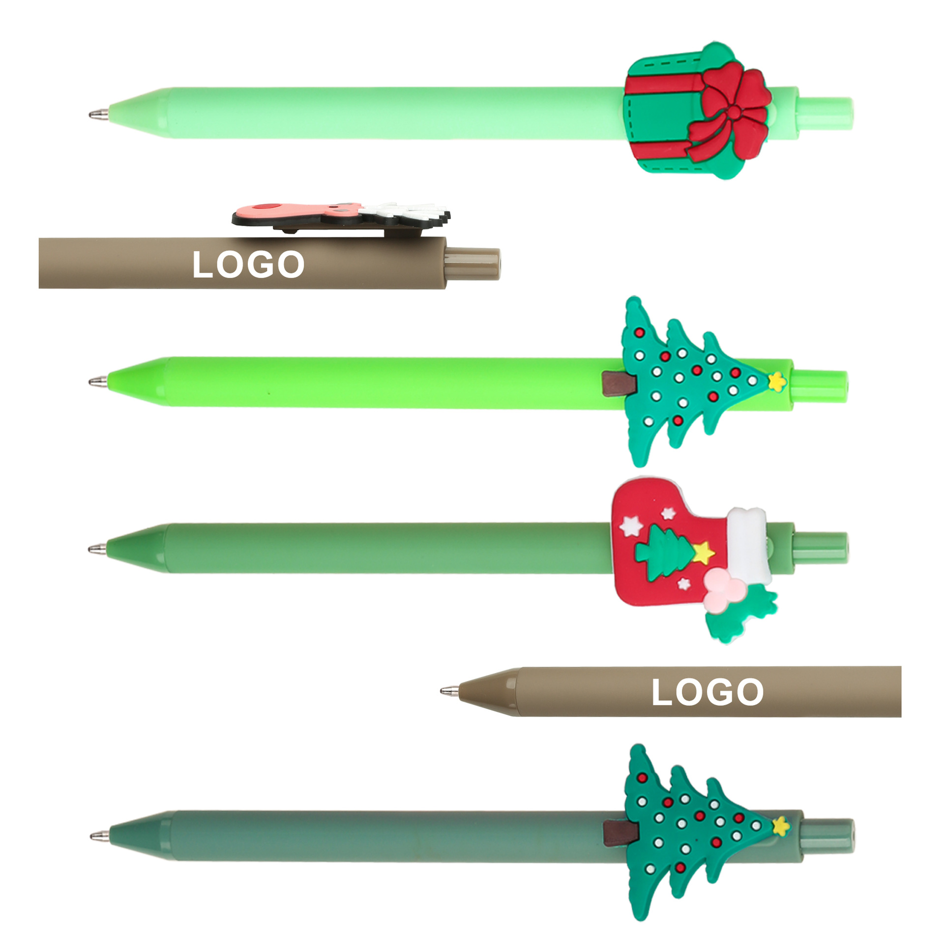 PVC Soft Rubber Christmas Cartoon Pen