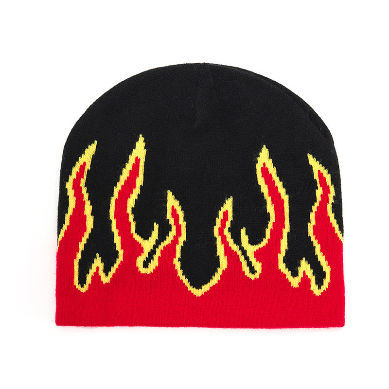 Flame Knit Beanie for Winter