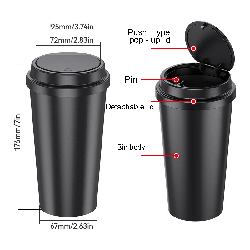 Portable Vehicle Garbage Bin