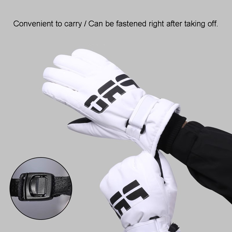 Polyester Touchscreen Winter Ski Gloves