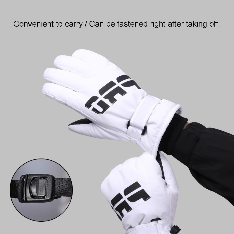 Polyester Touchscreen Winter Ski Gloves