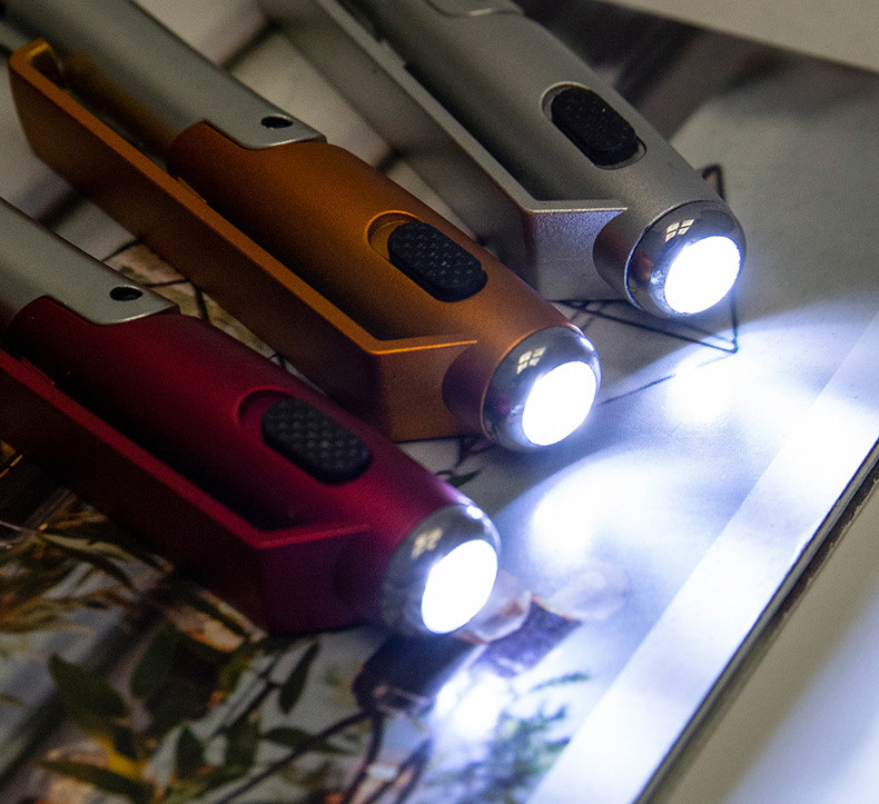 Multi-Function Ballpoint Pen with Stylus, LED & Stand