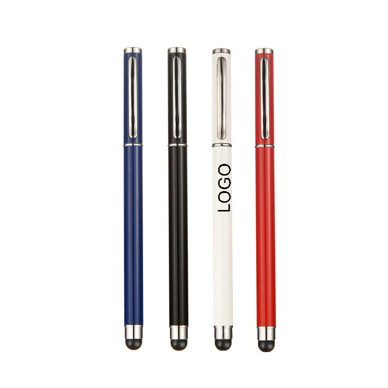 Metal Ballpoint Pen With Stylus