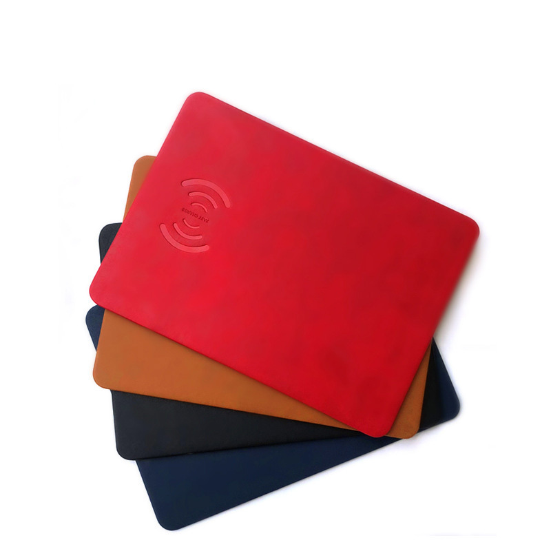 PU Leather Wireless Charging Mouse Pad