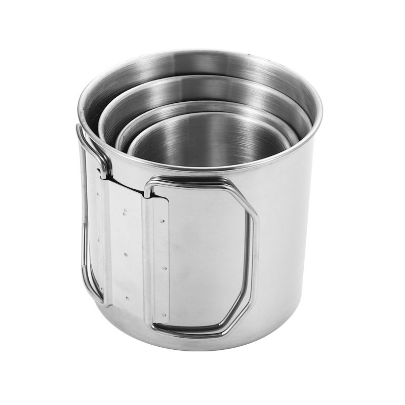 Stainless Steel 4-Piece Outdoor Mug Set