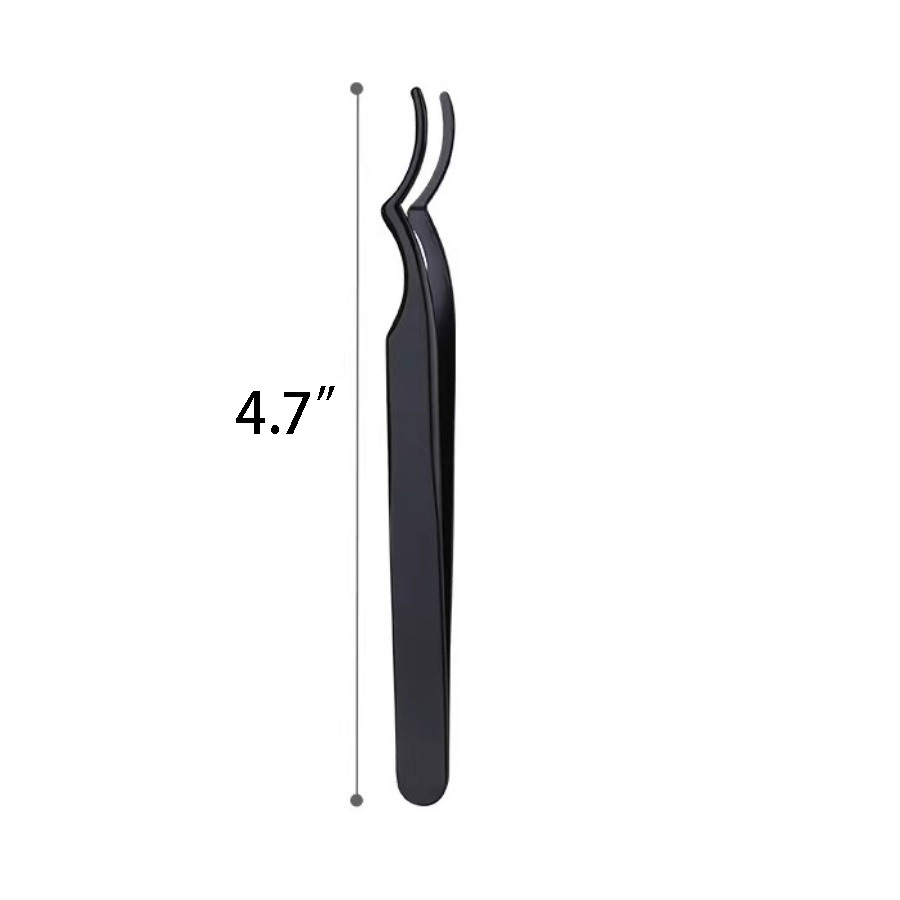 Stainless Steel Double Curve Eyelash Tweezer