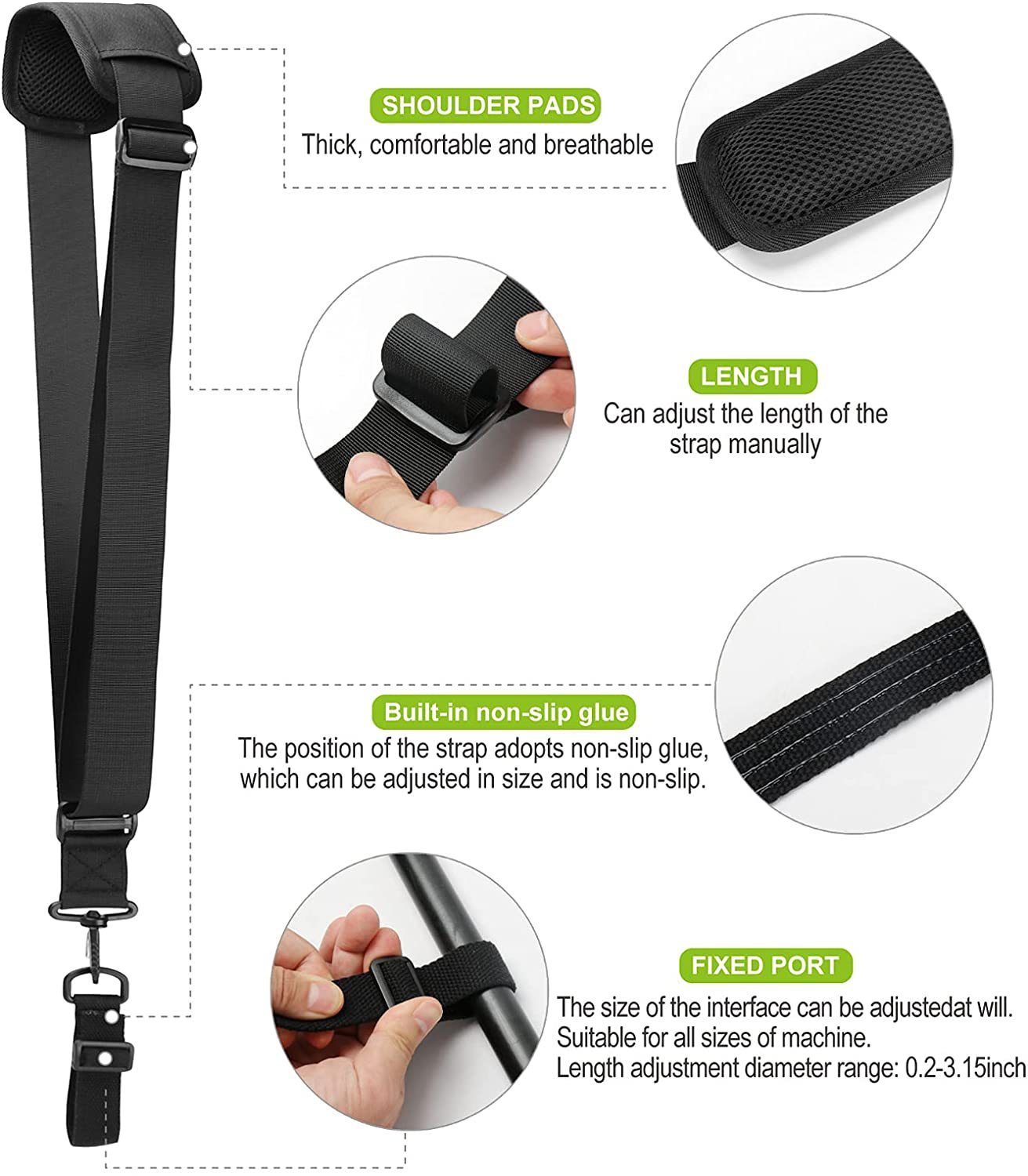 Nylon Lawn Mower Shoulder Strap