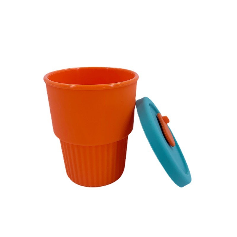 Silicone Coffee Mug with Straw