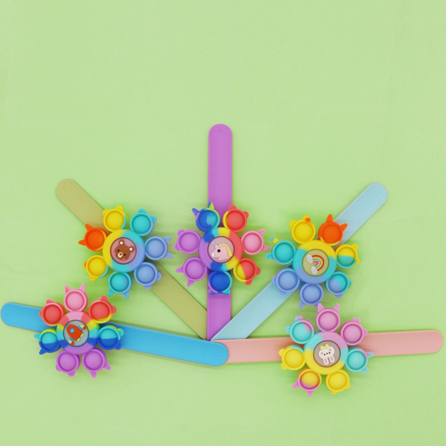 Glow-in-The-Dark Fidget Spinner Bracelet