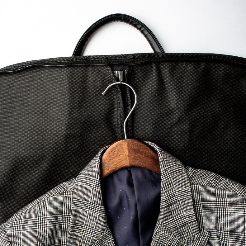 Oxford Fabric Suit Dust Cover with Leather Handles