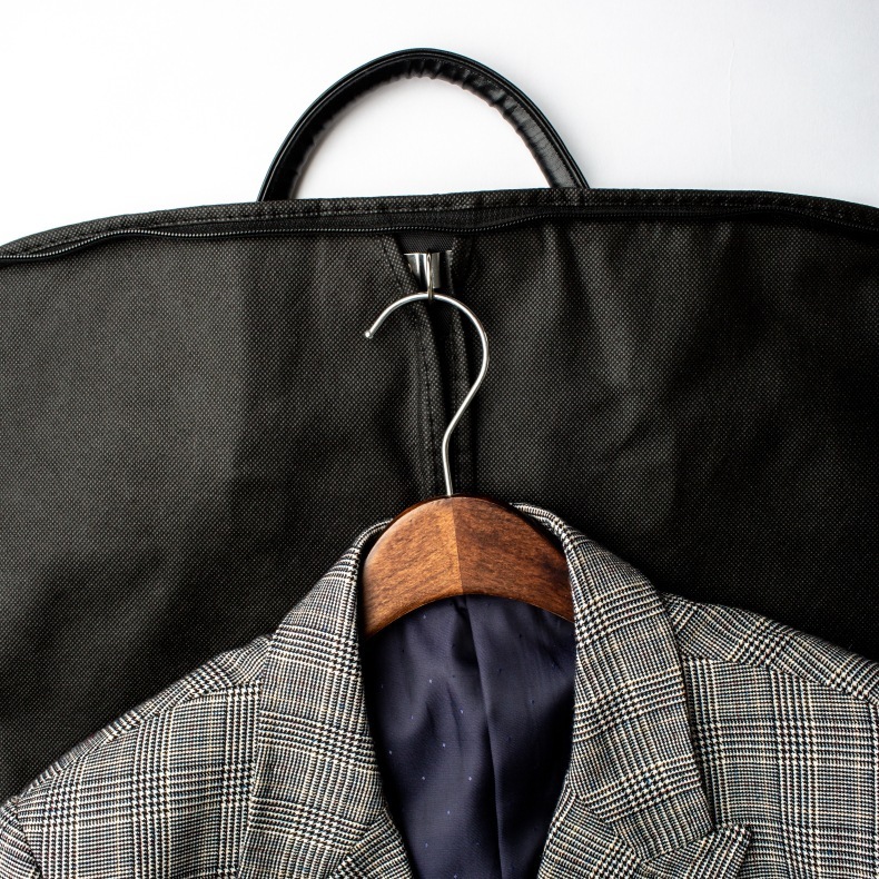Oxford Fabric Suit Dust Cover with Leather Handles