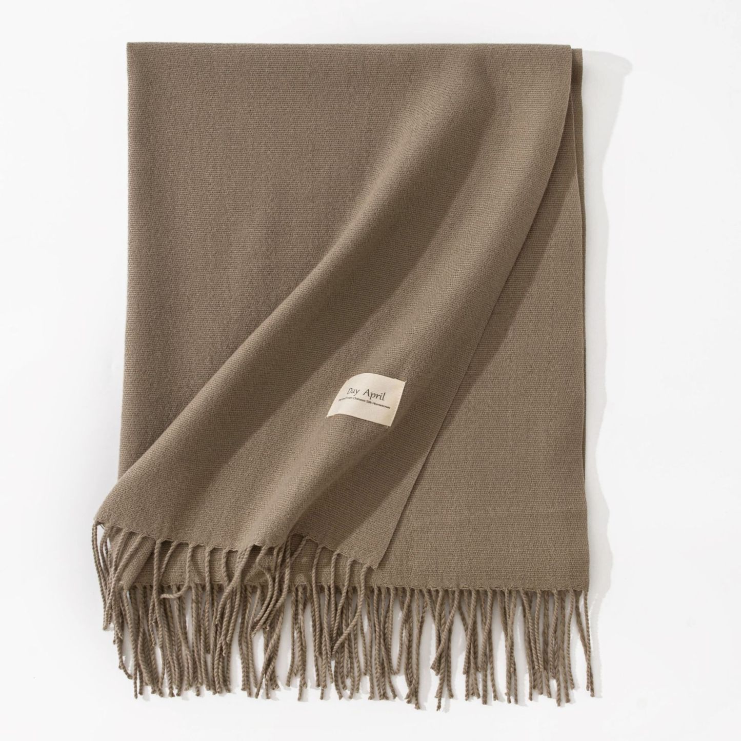 Polyester Winter Warmth Scarf W/ Tassel