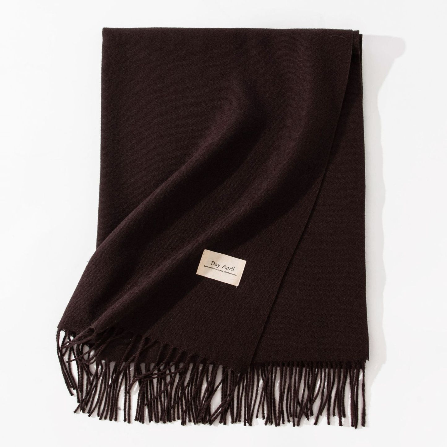 Polyester Winter Warmth Scarf W/ Tassel