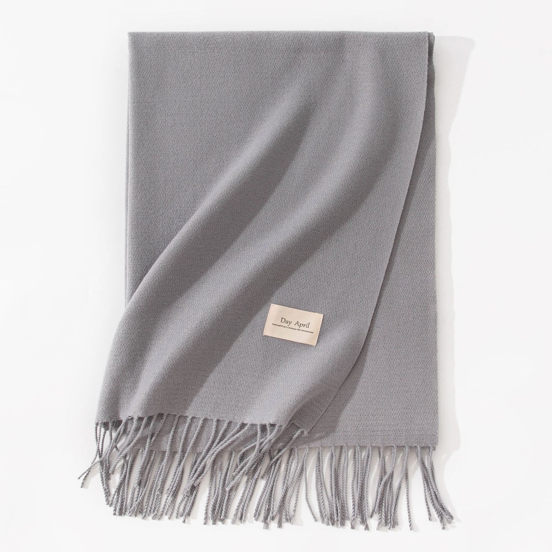 Polyester Winter Warmth Scarf W/ Tassel