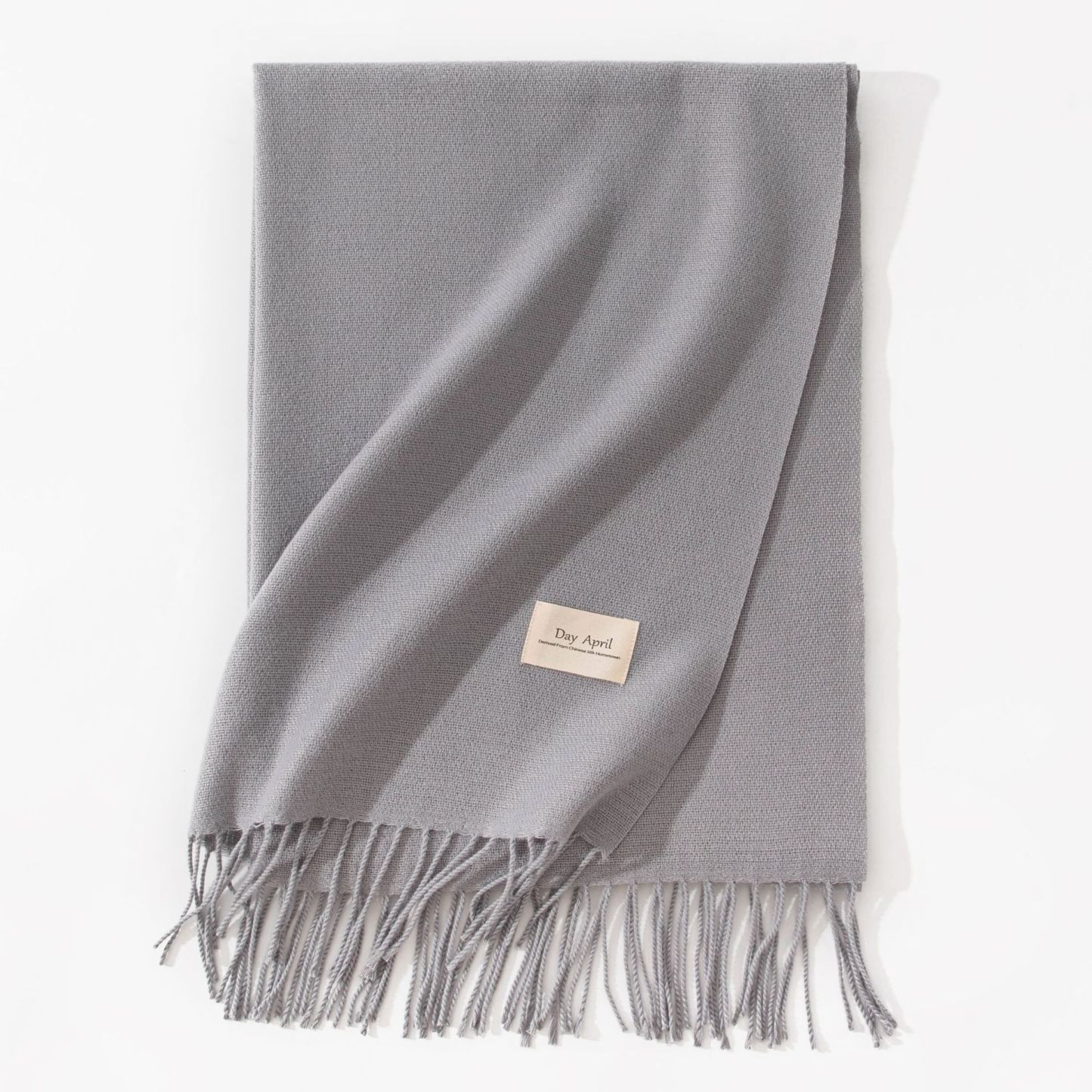 Polyester Winter Warmth Scarf W/ Tassel