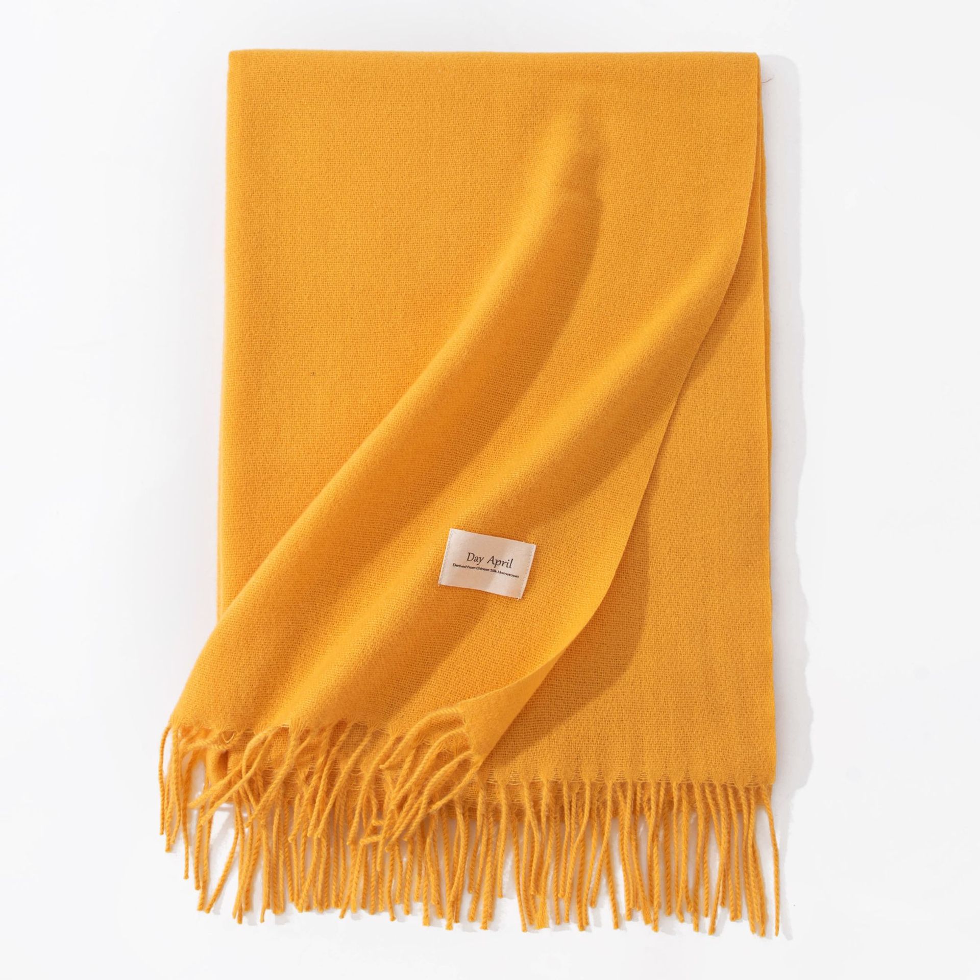 Polyester Winter Warmth Scarf W/ Tassel