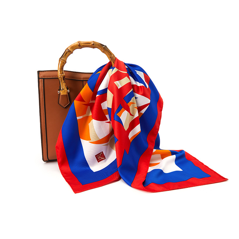 Elegant Silk-like Square Scarf