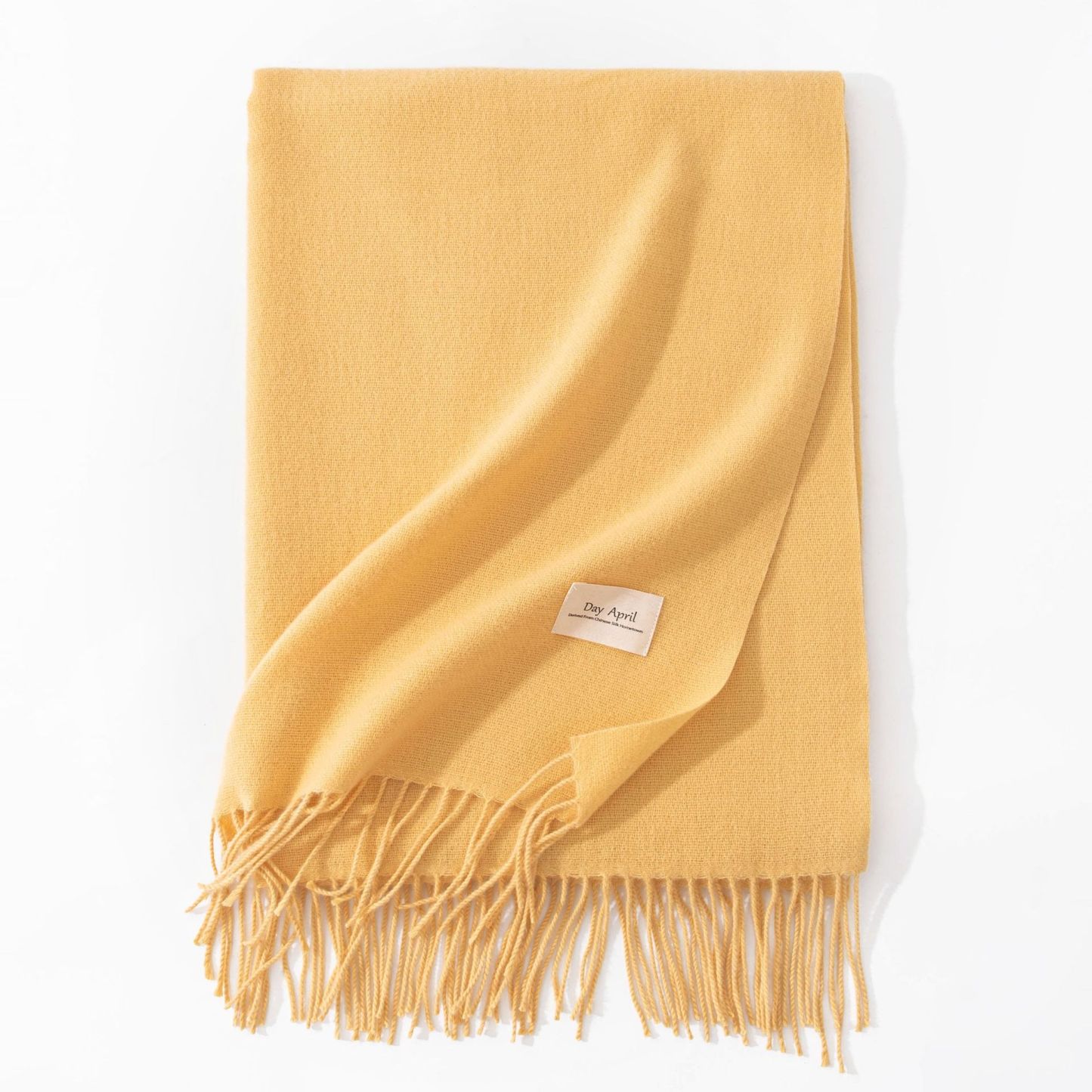 Polyester Winter Warmth Scarf W/ Tassel