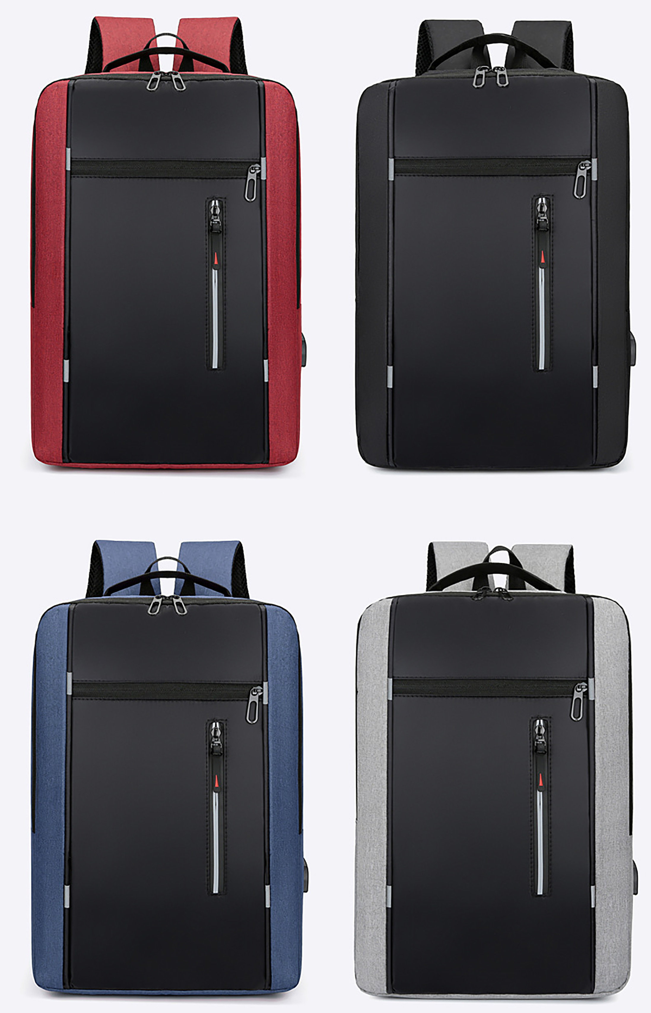 USB Large Capacity Backpack-16.9"x12.2"x 4.7"