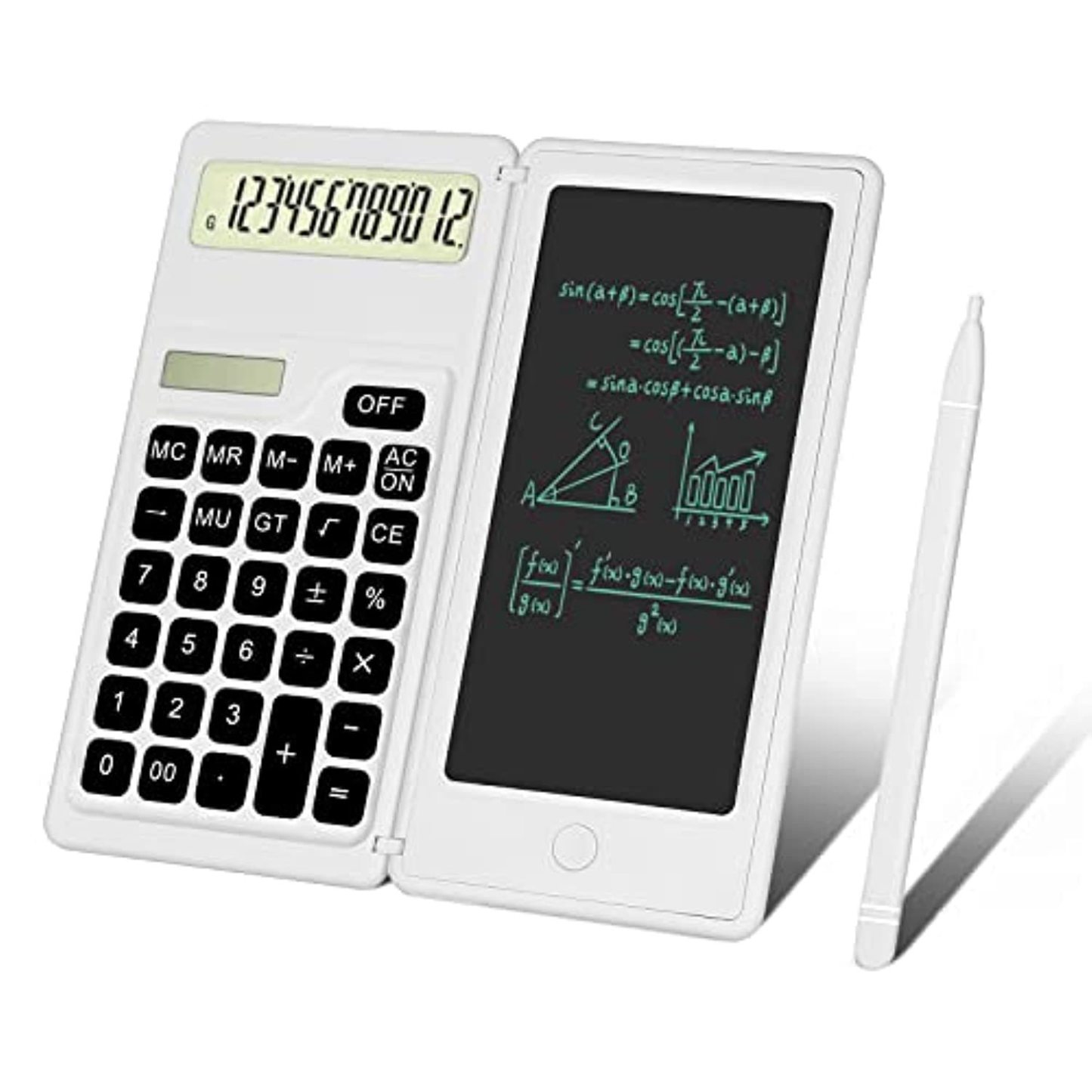 Solar Scientific Calculator with Writing Pad-6.4"x6.1"x 0.5"