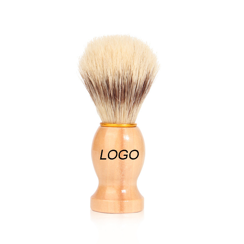 Solid Wood Boar Bristle Beard Brush-4.3"x1.9"