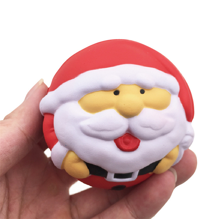 PU Slow Rebound Christmas Stress Balls-2.7"x2.7"