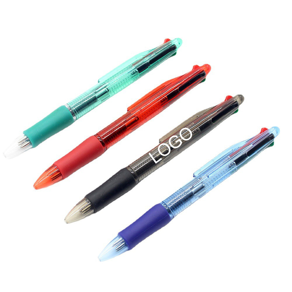 4-Color Plastic Click Ballpoint Pen