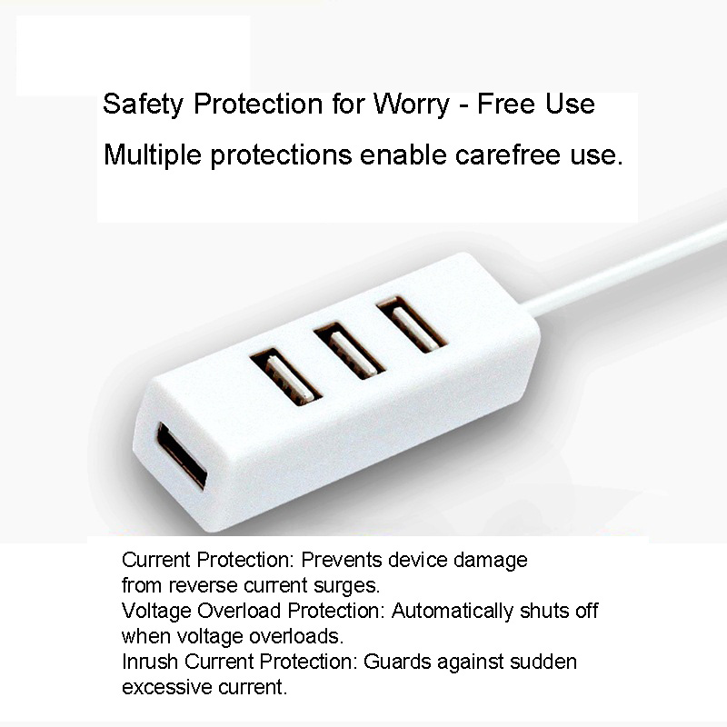 USB 2.0 4-Port Hub Splitter