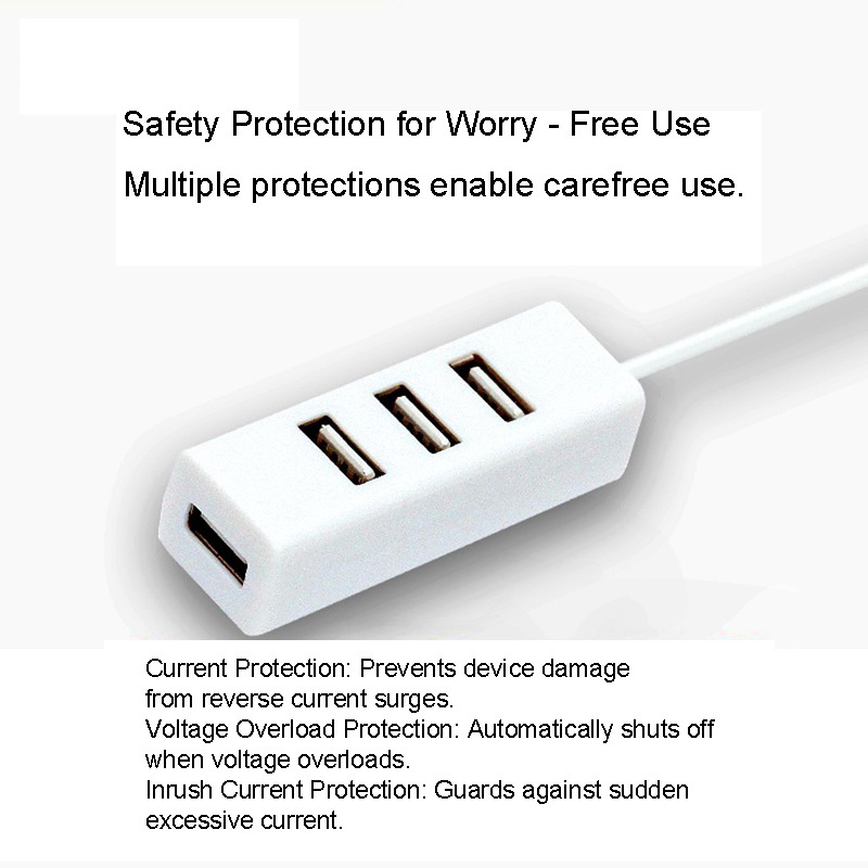 USB 2.0 4-Port Hub Splitter