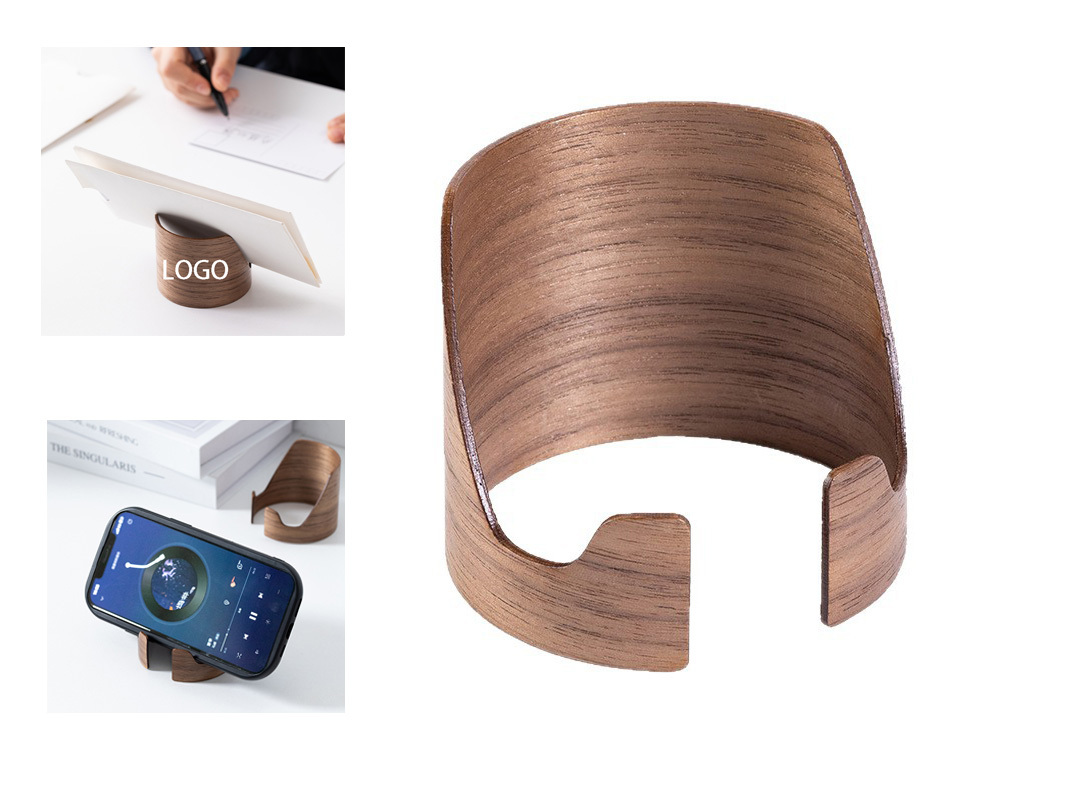 Black Walnut Desktop Tablet Holder