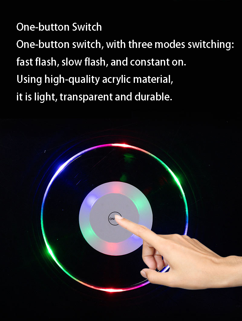 Round LED Acrylic Glowing Coaster