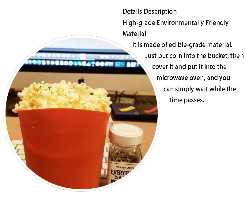 Foldable Silicone Popcorn Bucket