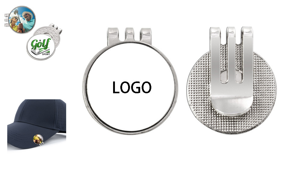 Magnetic Metal Golf Hat Clip with Marker