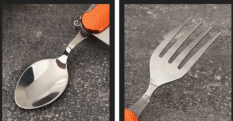 Stainless Steel Multi-Functional Folding Utensil Set